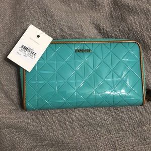 Jade Fossil Wristlet
